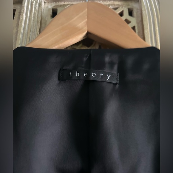 New Theory Black Vest Garris New Taylor Dinner Engagement Wedding Party elegant - Picture 11 of 11